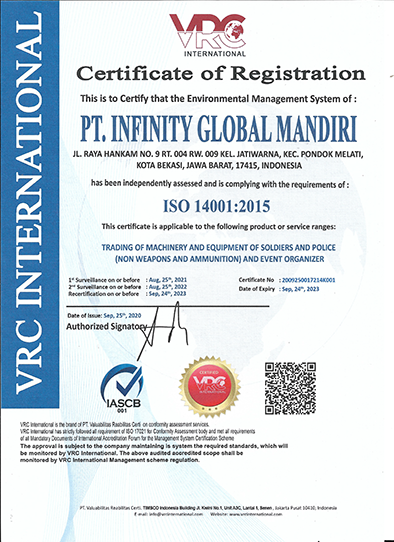 CERTIFICATION STANDARD – Infinity Global Mandiri